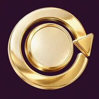 Gold circular arrow — Lucky Hills