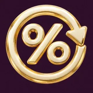 Gold percent symbol — Lucky Hills