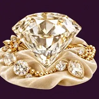 Faceted diamond gemstone — Lucky Hills